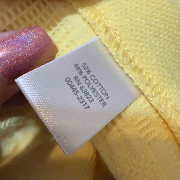Christopher & Banks Women's Size S Yellow Button Up Blazer Jacket #3511 - Picture 6 of 8